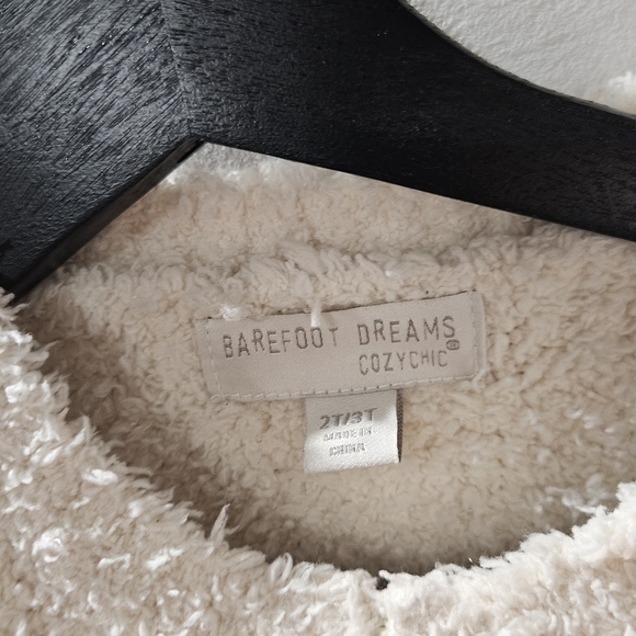 Barefoot Dreams Cozy Chic Zip up Cream Sweater - Picture 3 of 6